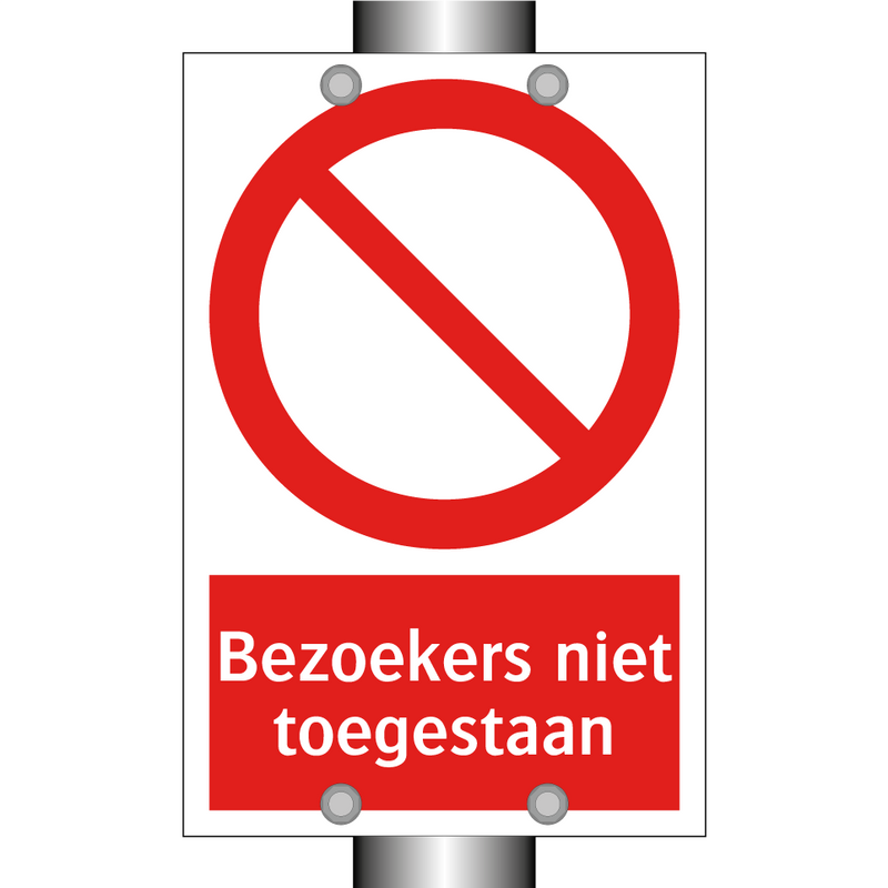 Bezoekers niet toegestaan