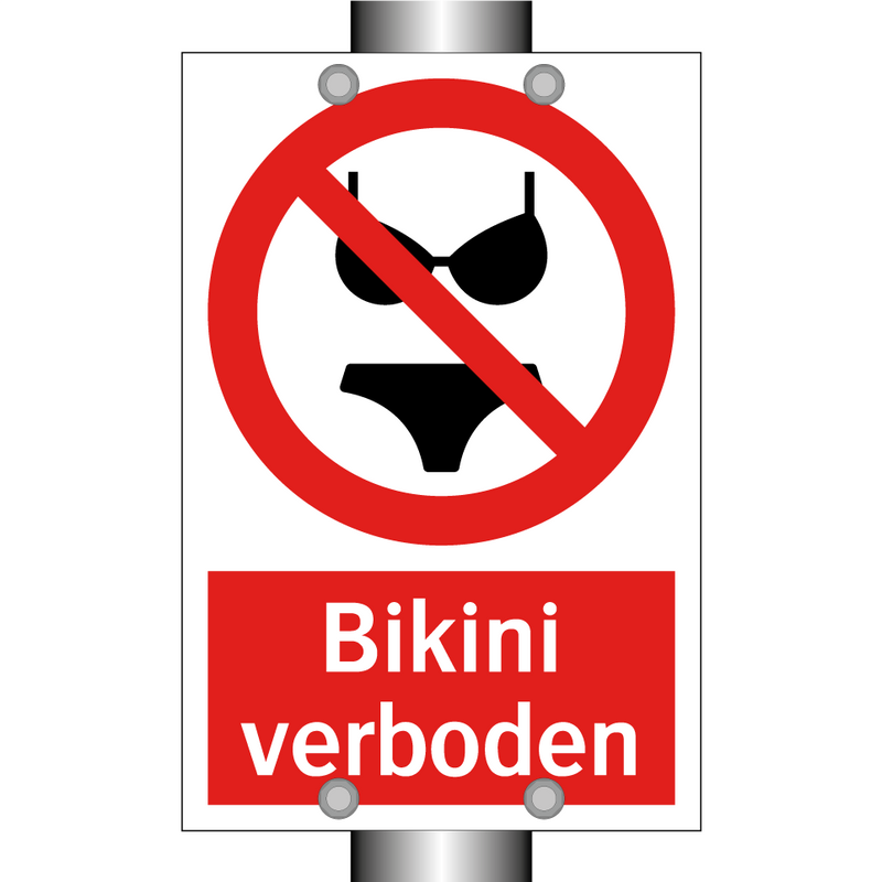 Bikini verboden