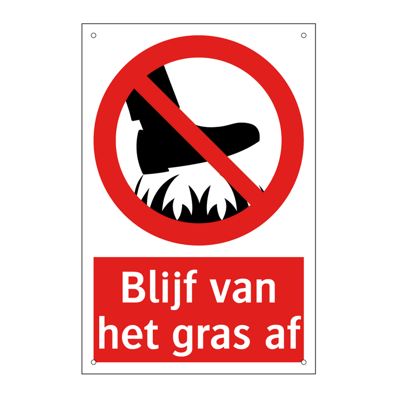 Blijf van het gras af