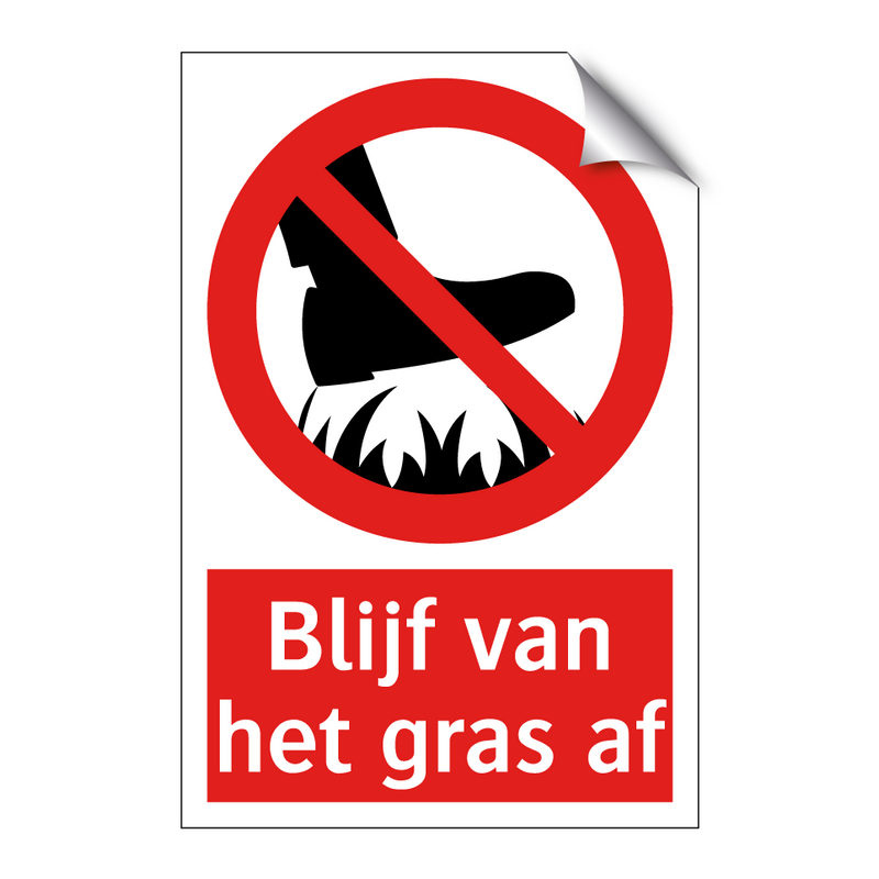 Blijf van het gras af