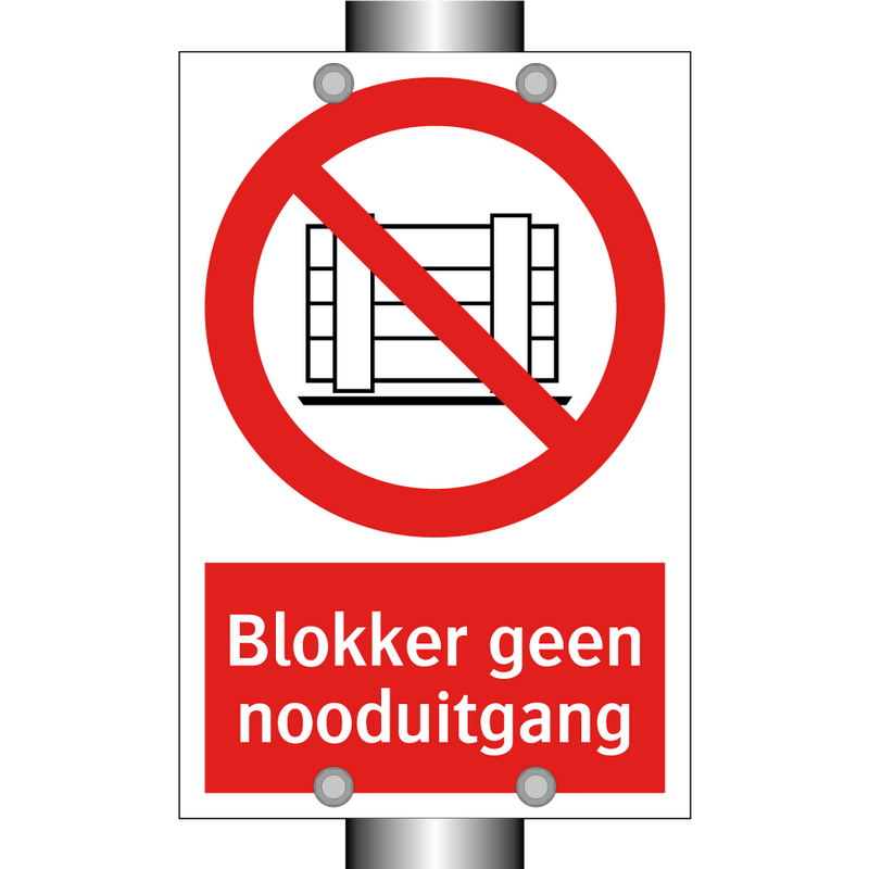 Blokker geen nooduitgang