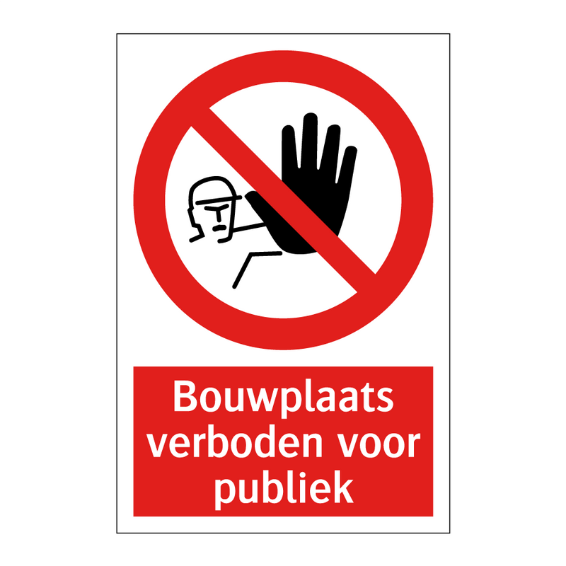 Bouwplaats verboden voor publiek