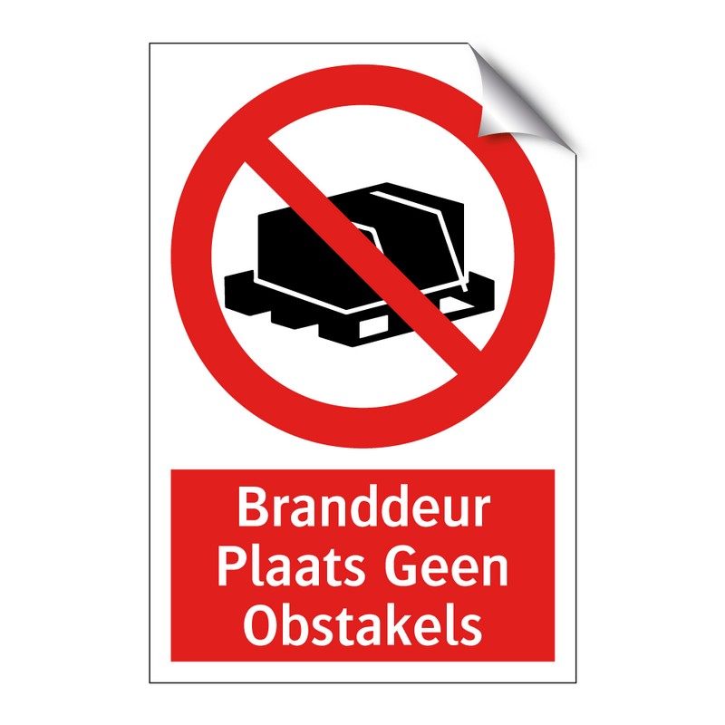 Branddeur Plaats Geen Obstakels