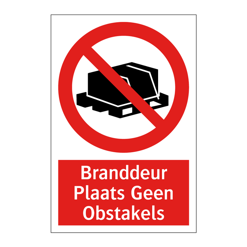 Branddeur Plaats Geen Obstakels