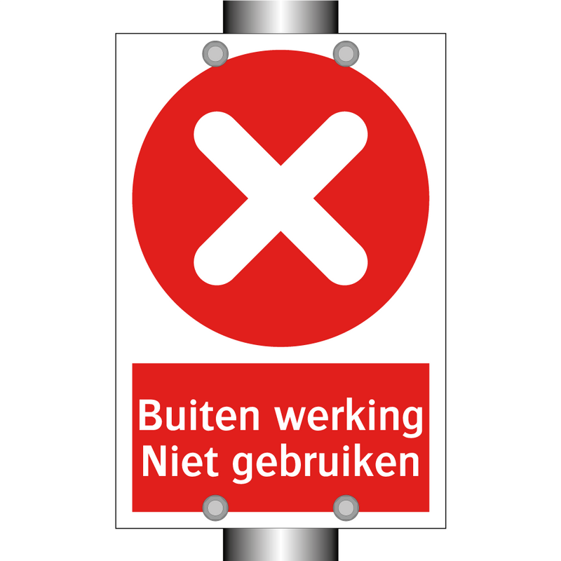 Buiten werking Niet gebruiken