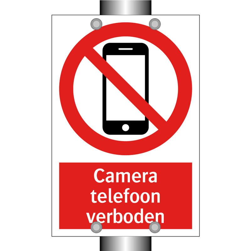 Camera telefoon verboden