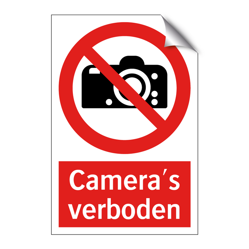 Camera's verboden