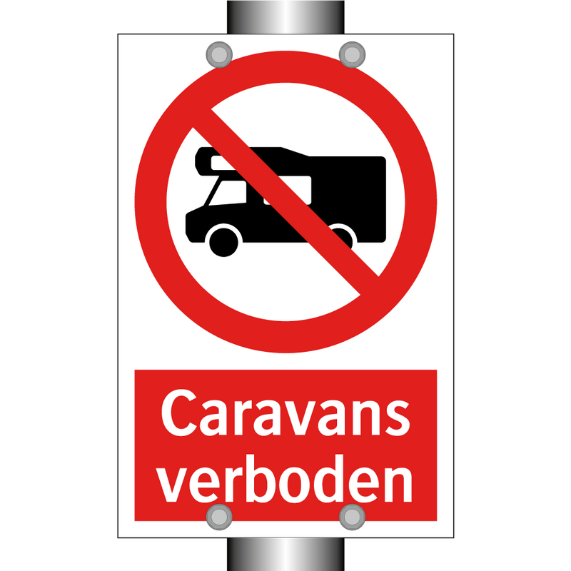 Caravans verboden