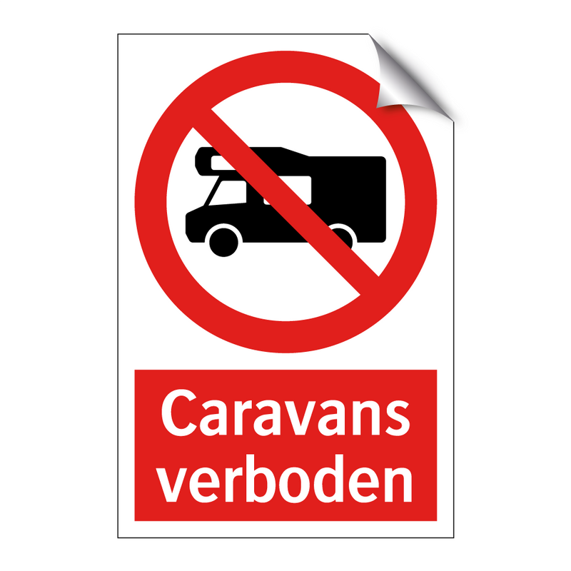 Caravans verboden