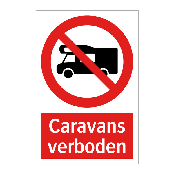 Caravans verboden