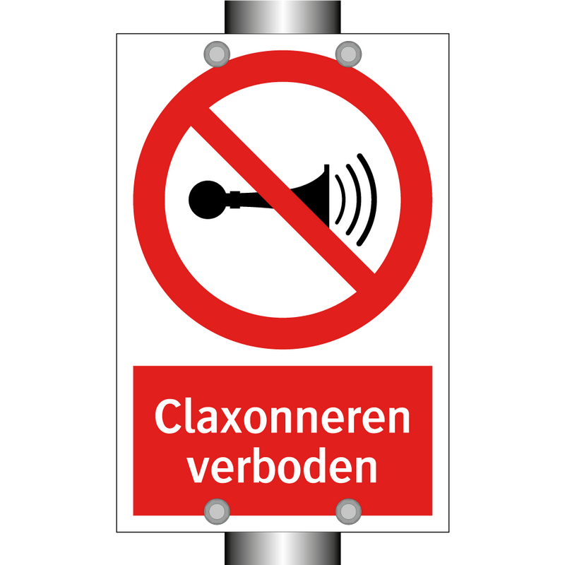 Claxonneren verboden