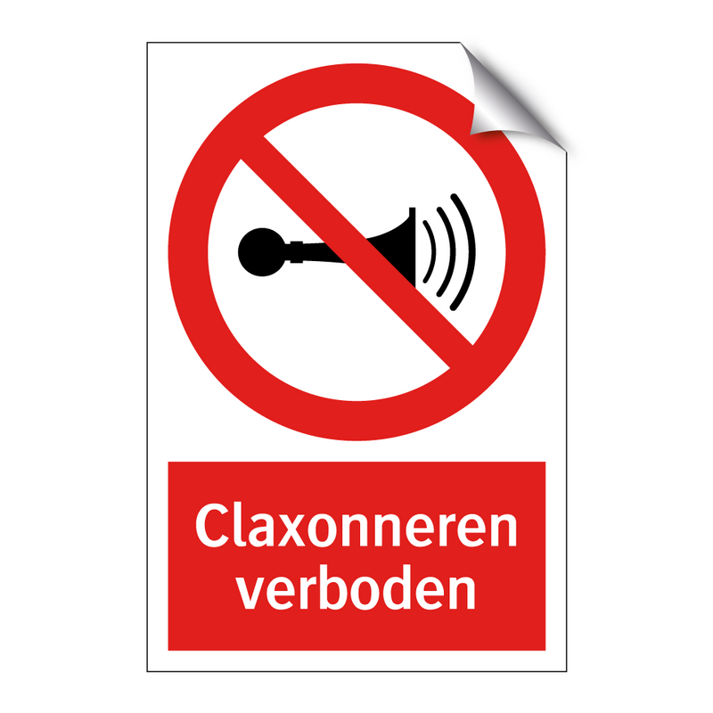 Claxonneren verboden