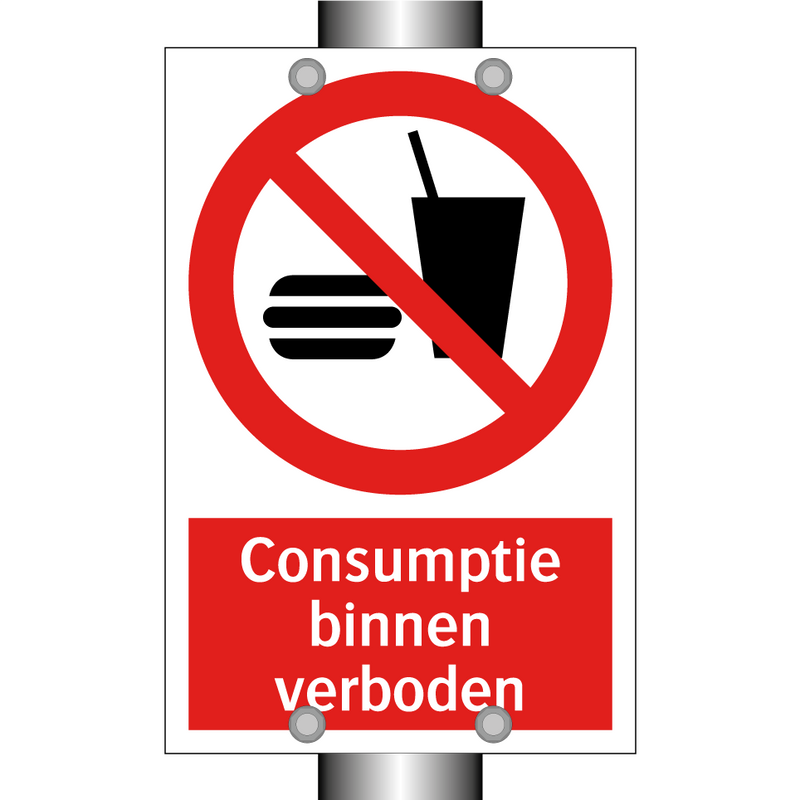 Consumptie binnen verboden