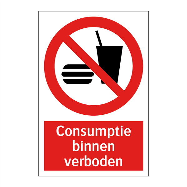 Consumptie binnen verboden