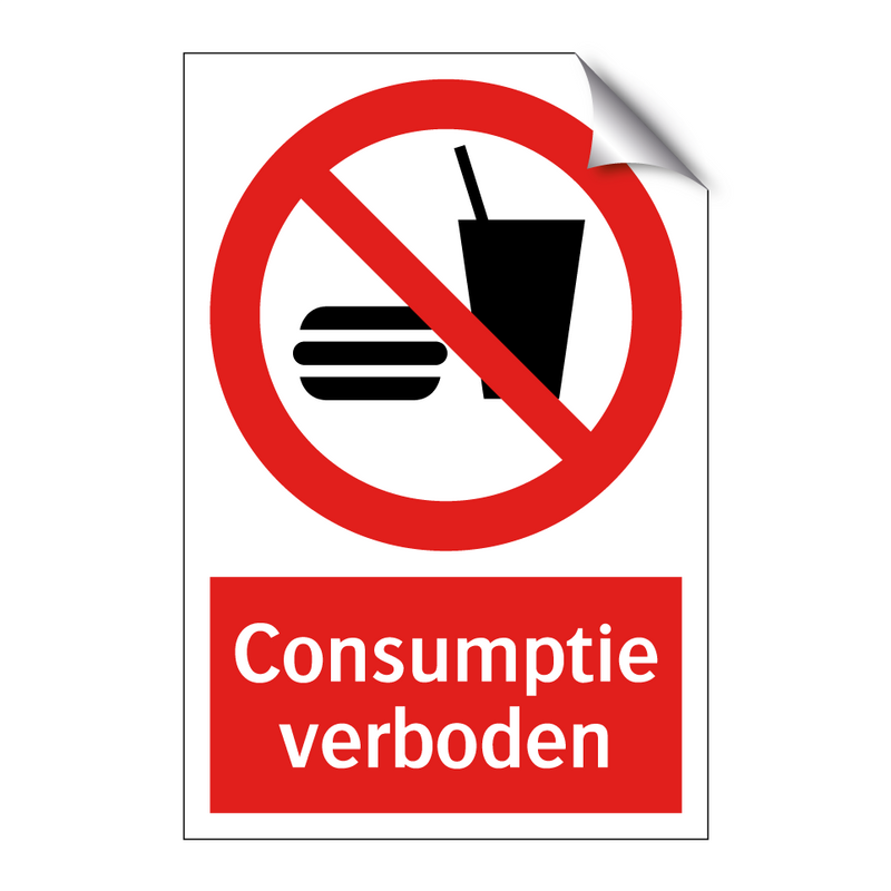 Consumptie verboden