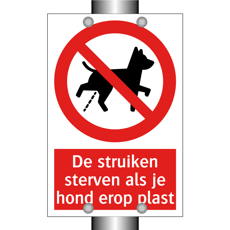 De struiken sterven als je hond erop plast