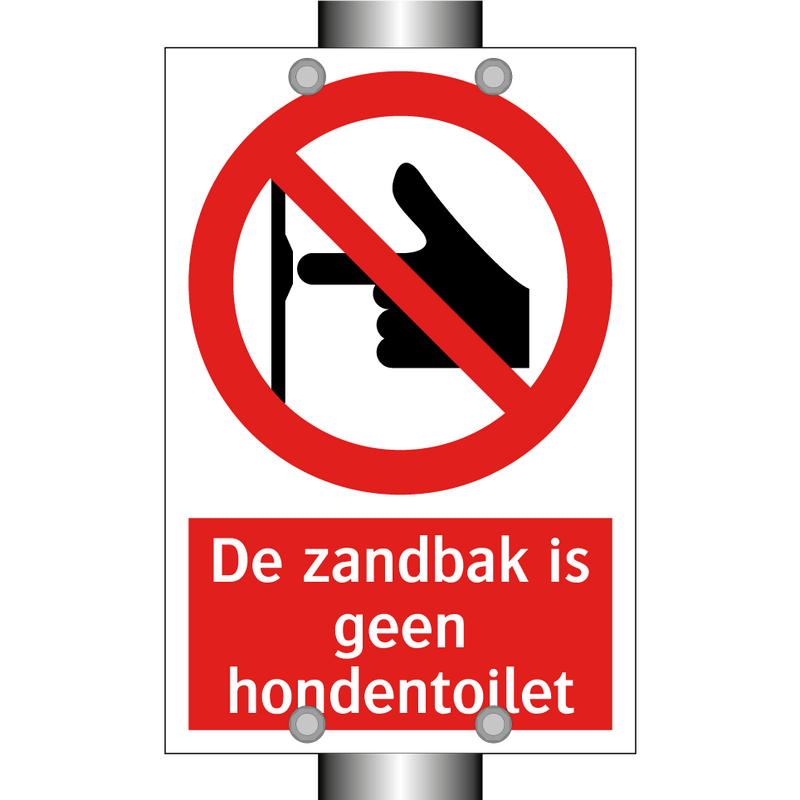 De zandbak is geen hondentoilet