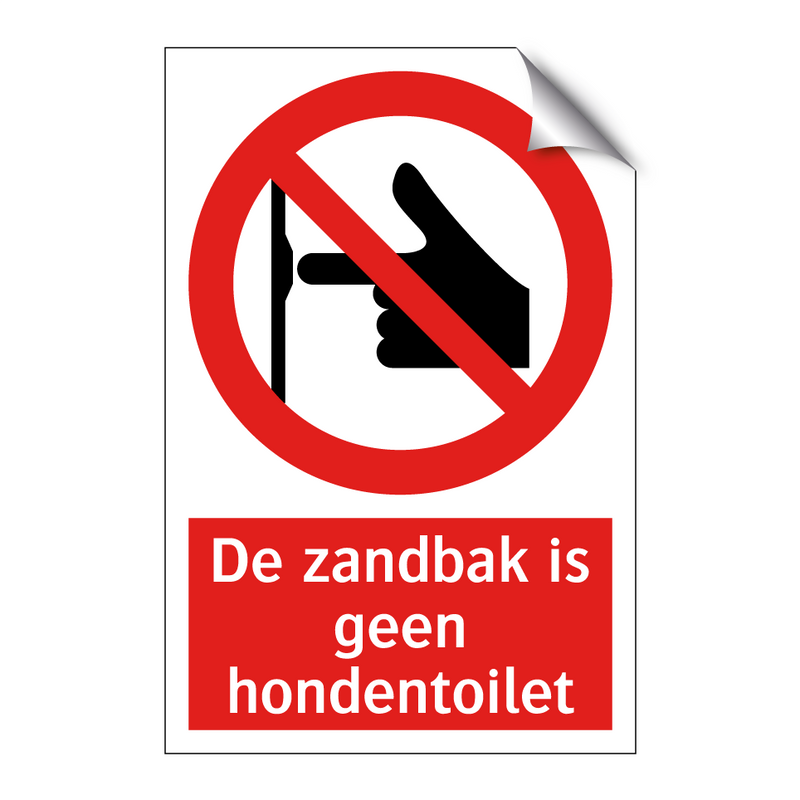 De zandbak is geen hondentoilet