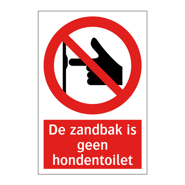 De zandbak is geen hondentoilet