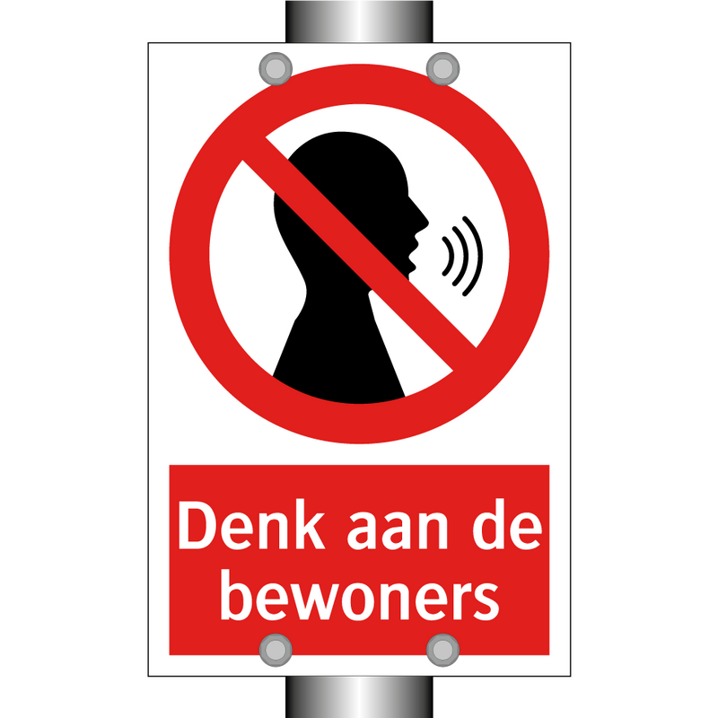 Denk aan de bewoners