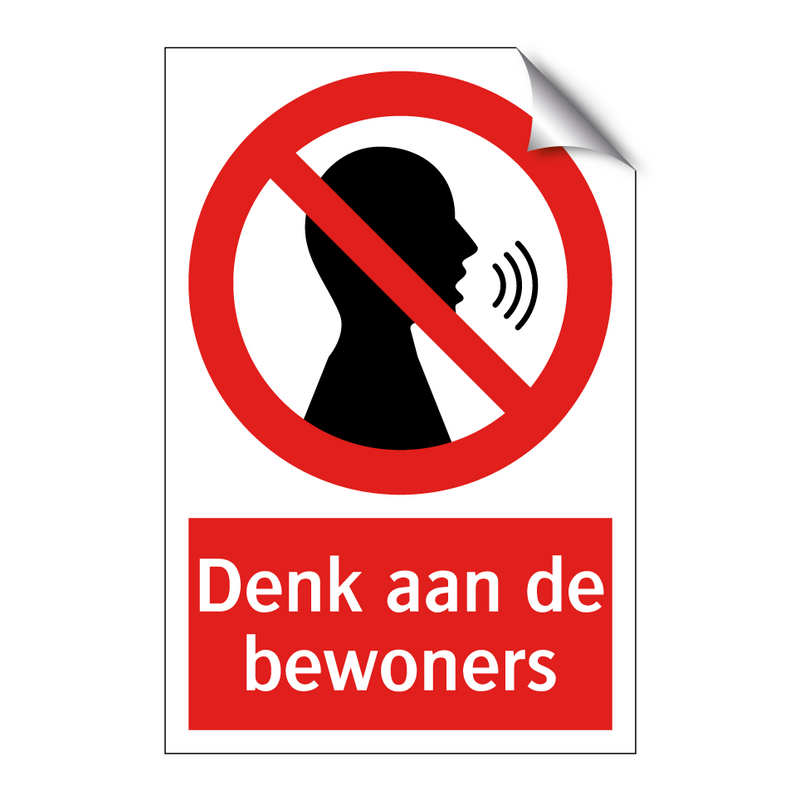 Denk aan de bewoners