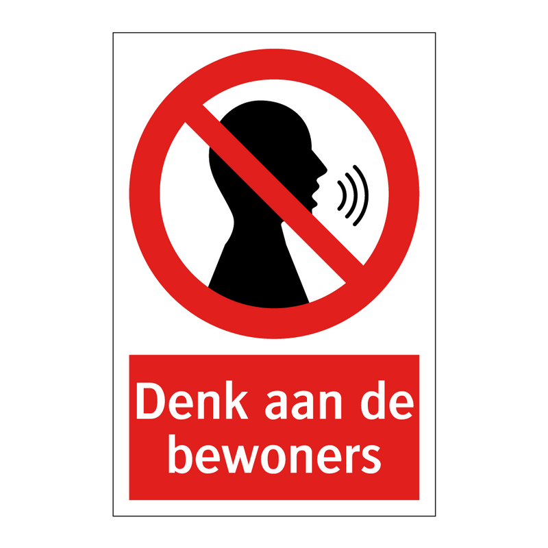 Denk aan de bewoners