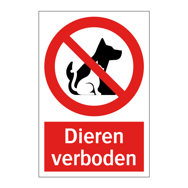 Dieren verboden