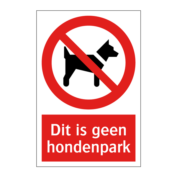 Dit is geen hondenpark