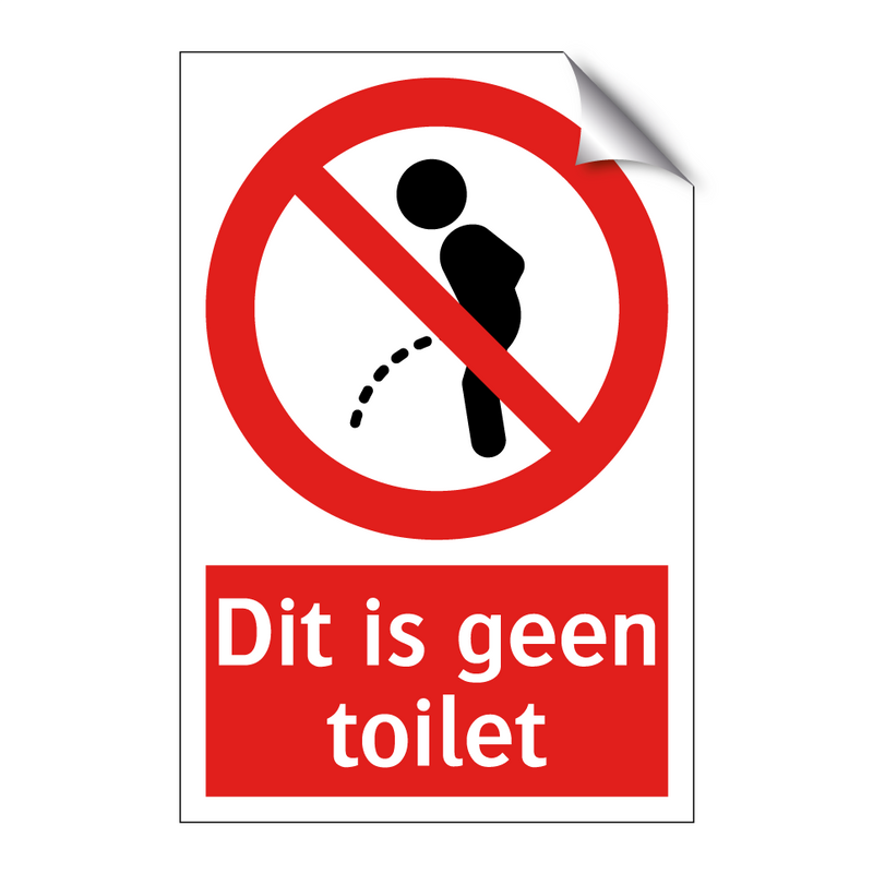 Dit is geen toilet