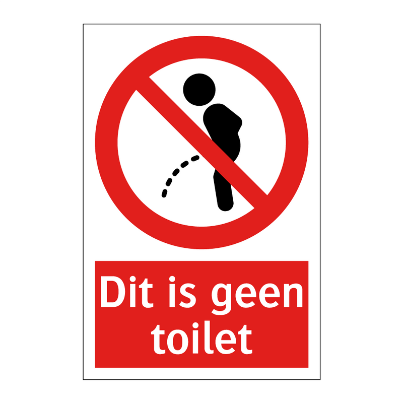 Dit is geen toilet