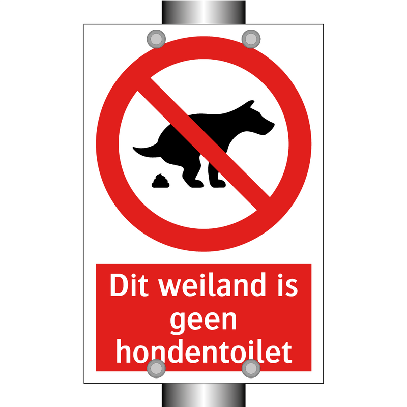 Dit weiland is geen hondentoilet