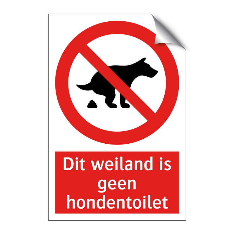 Dit weiland is geen hondentoilet