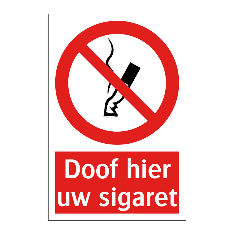 Doof hier uw sigaret