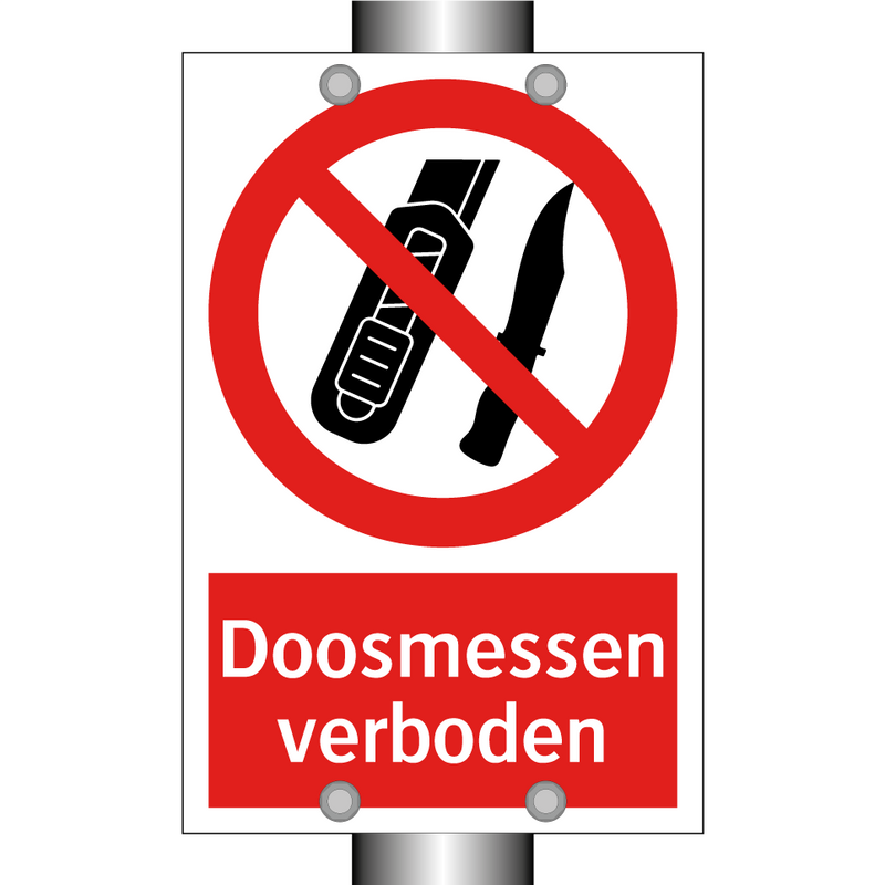 Doosmessen verboden