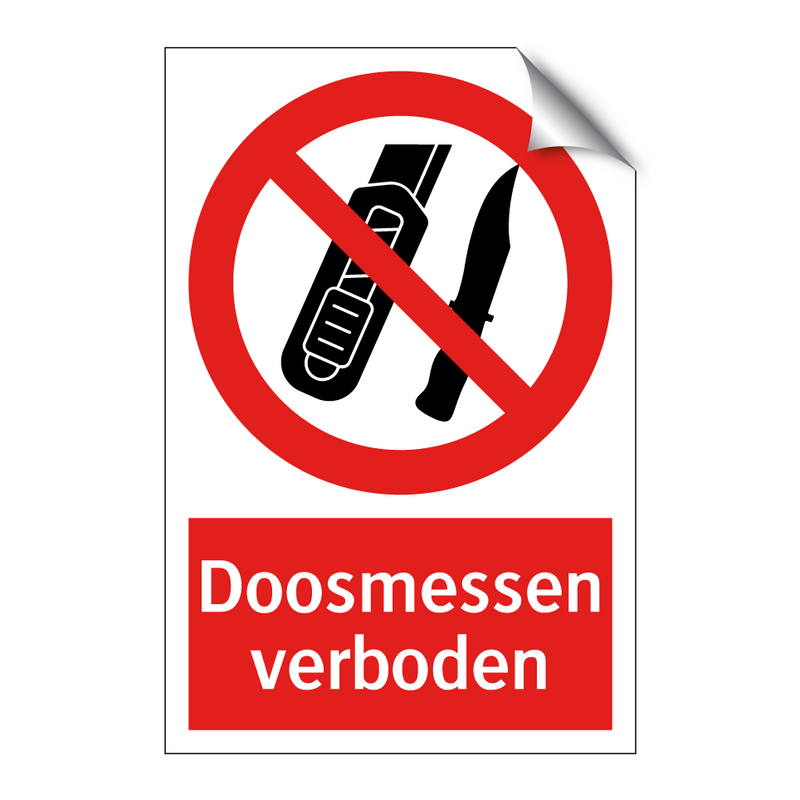 Doosmessen verboden