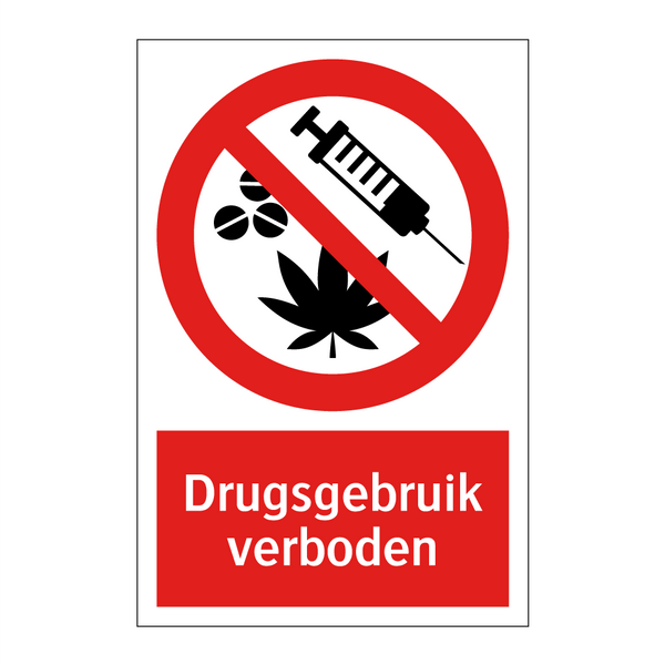 Drugsgebruik verboden