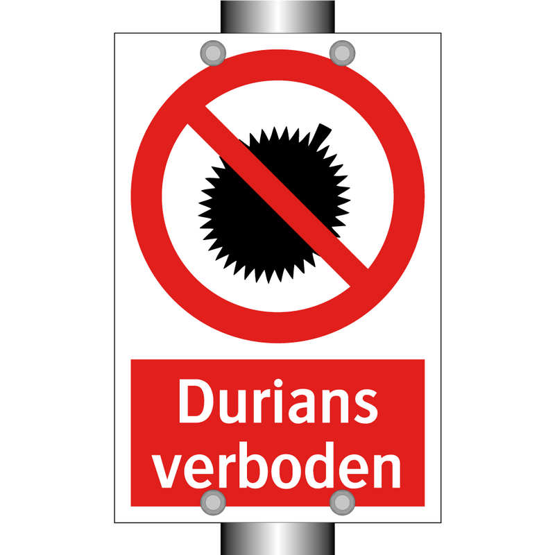 Durians verboden