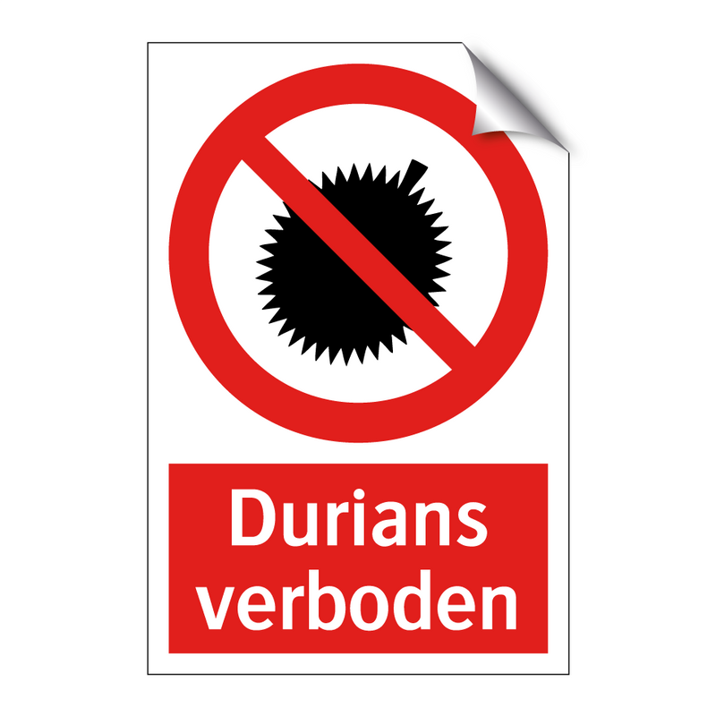 Durians verboden