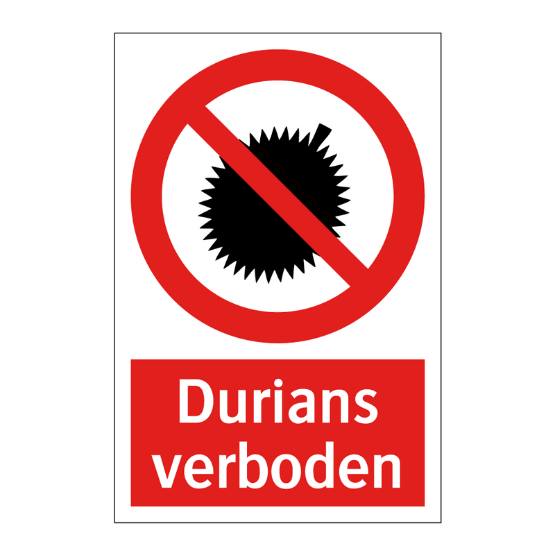 Durians verboden