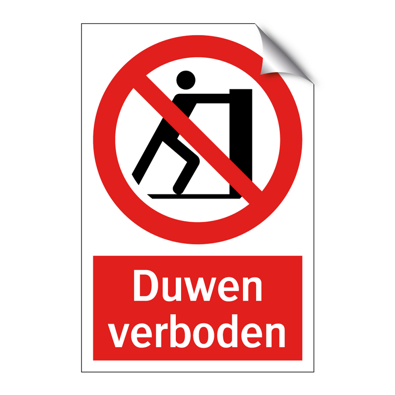 Duwen verboden