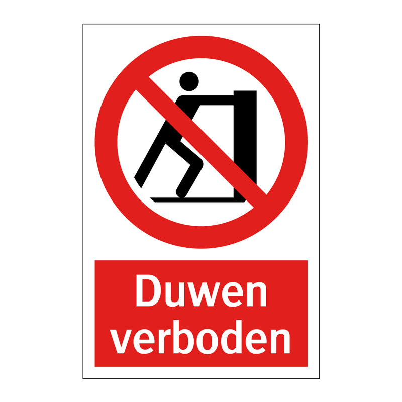 Duwen verboden