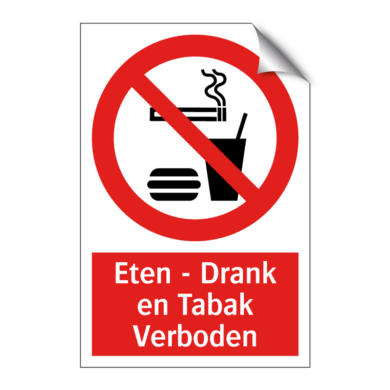 Eten - Drank en Tabak Verboden