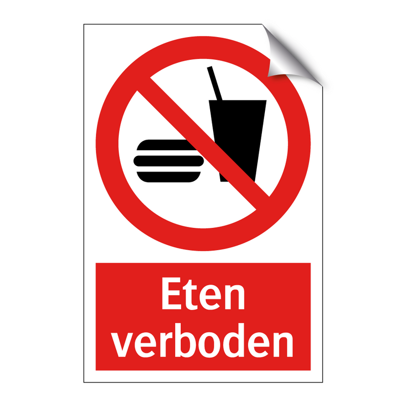 Eten verboden