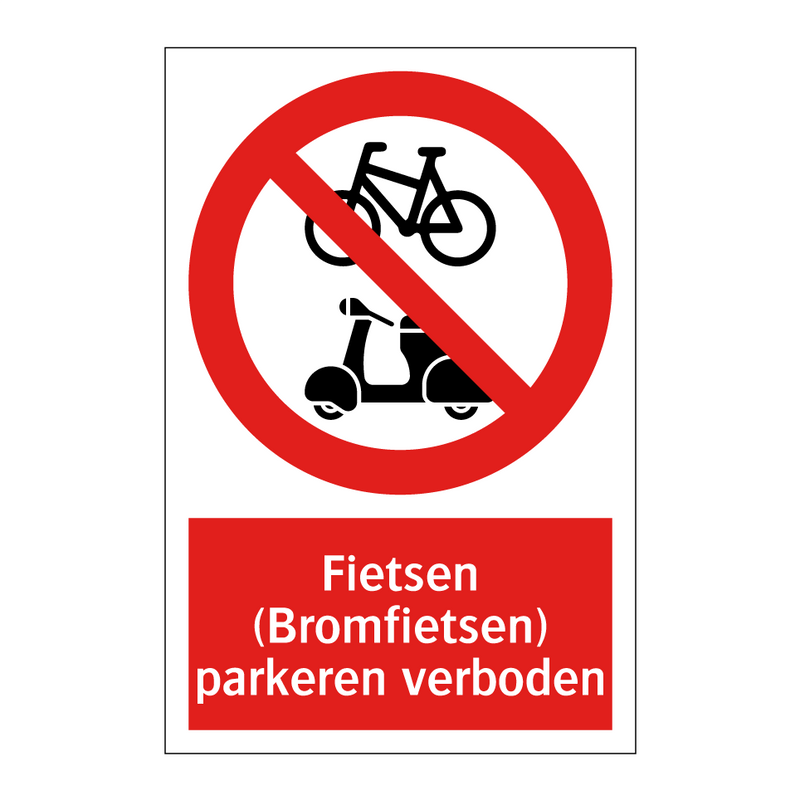 Fietsen (Bromfietsen) parkeren verboden