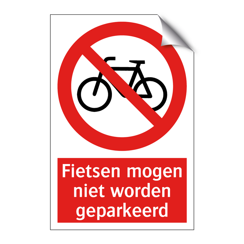 Fietsen mogen niet worden geparkeerd