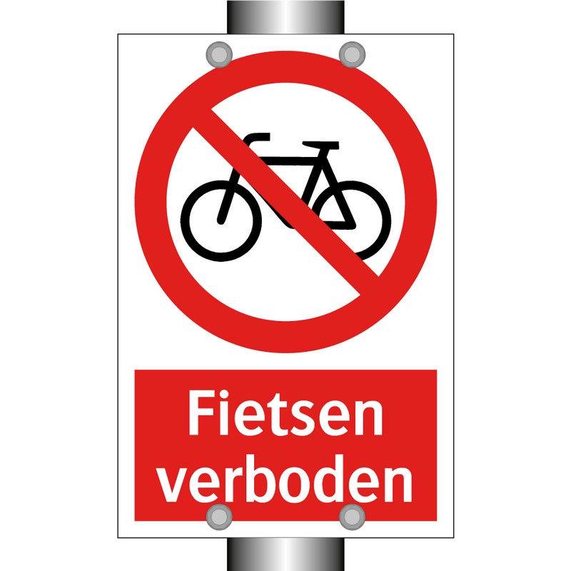 Fietsen verboden