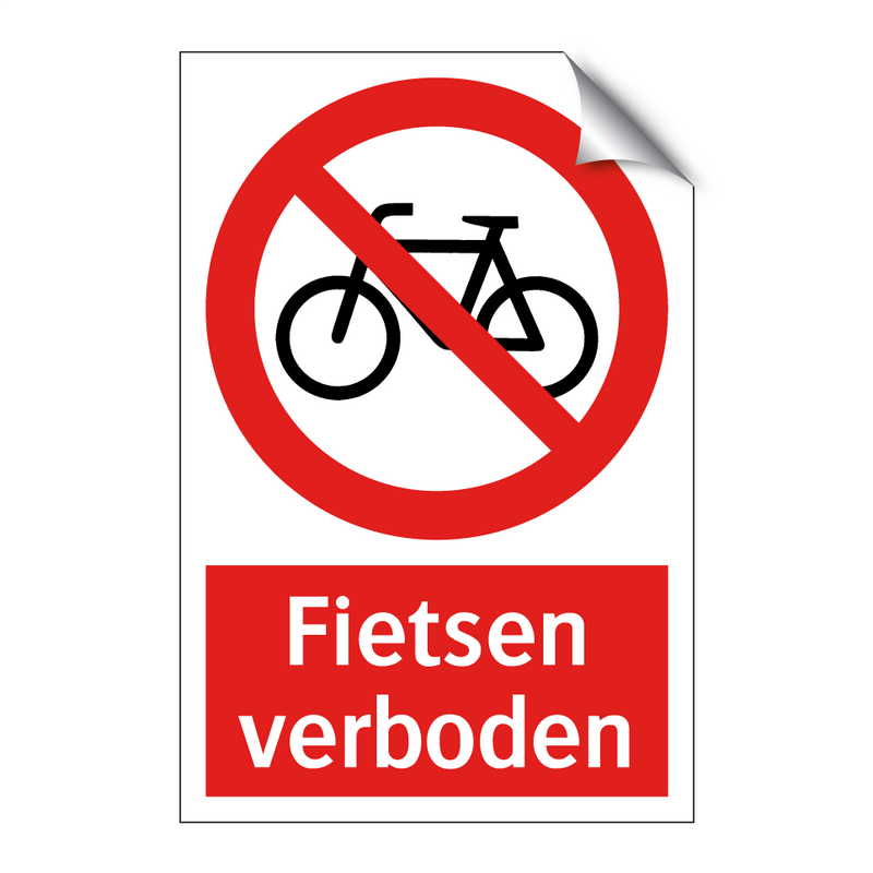 Fietsen verboden