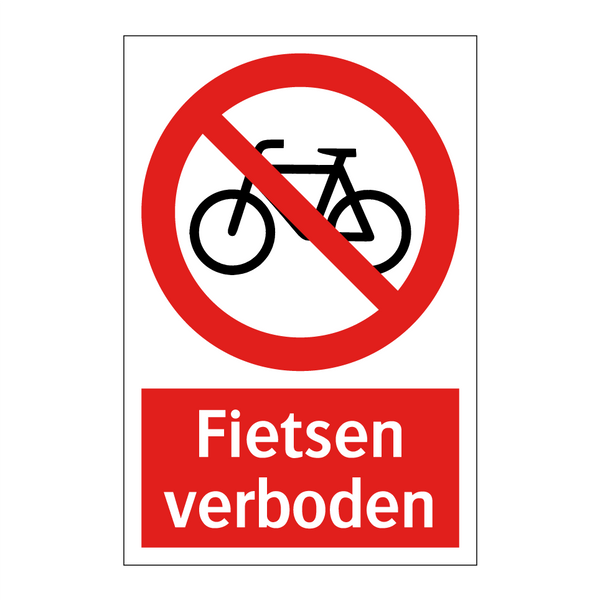 Fietsen verboden