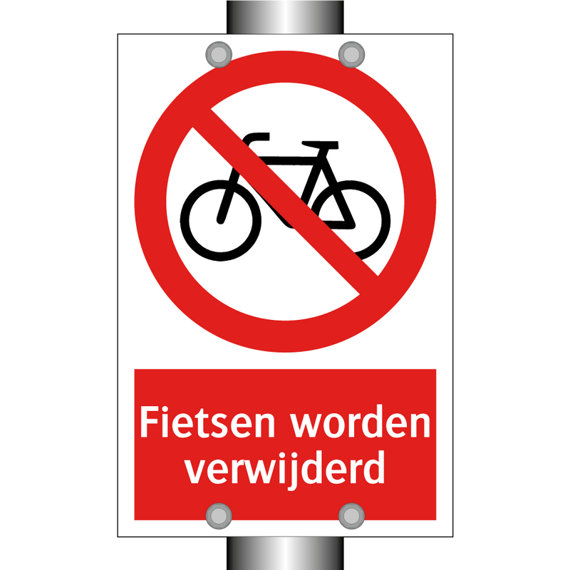 Fietsen worden verwijderd