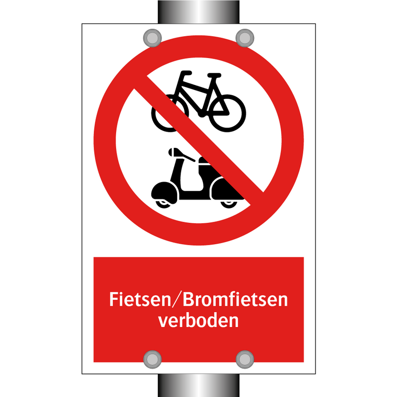 Fietsen/Bromfietsen verboden